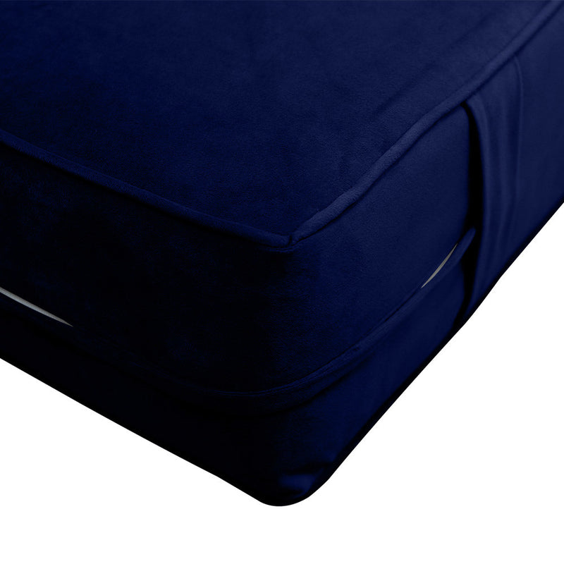 COVER ONLY Twin Same Pipe Trim Velvet Indoor Daybed Mattress Sheet 75"x39"x6"-AD373