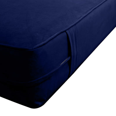 COVER ONLY Twin Same Pipe Trim Velvet Indoor Daybed Mattress Sheet 75"x39"x6"-AD373