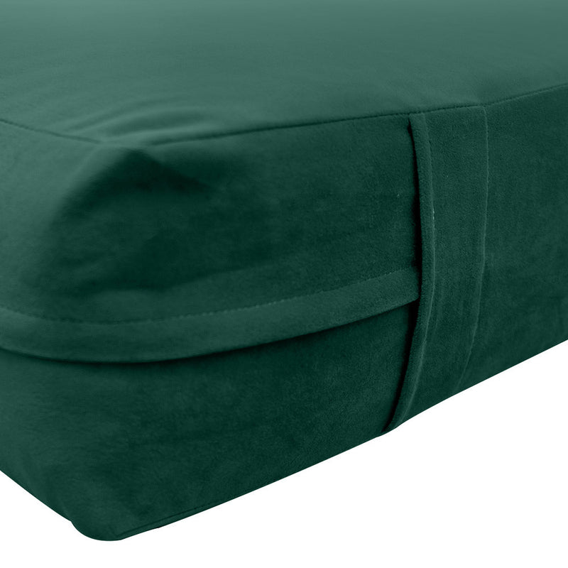 COVER ONLY Twin Knife Edge Velvet Indoor Daybed Mattress Sheet 75"x39"x8" - AD317