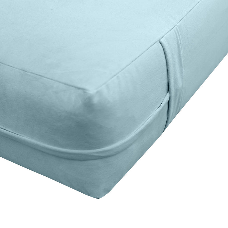 COVER ONLY Twin Knife Edge Velvet Indoor Daybed Mattress Sheet 75"x39"x8 - AD355