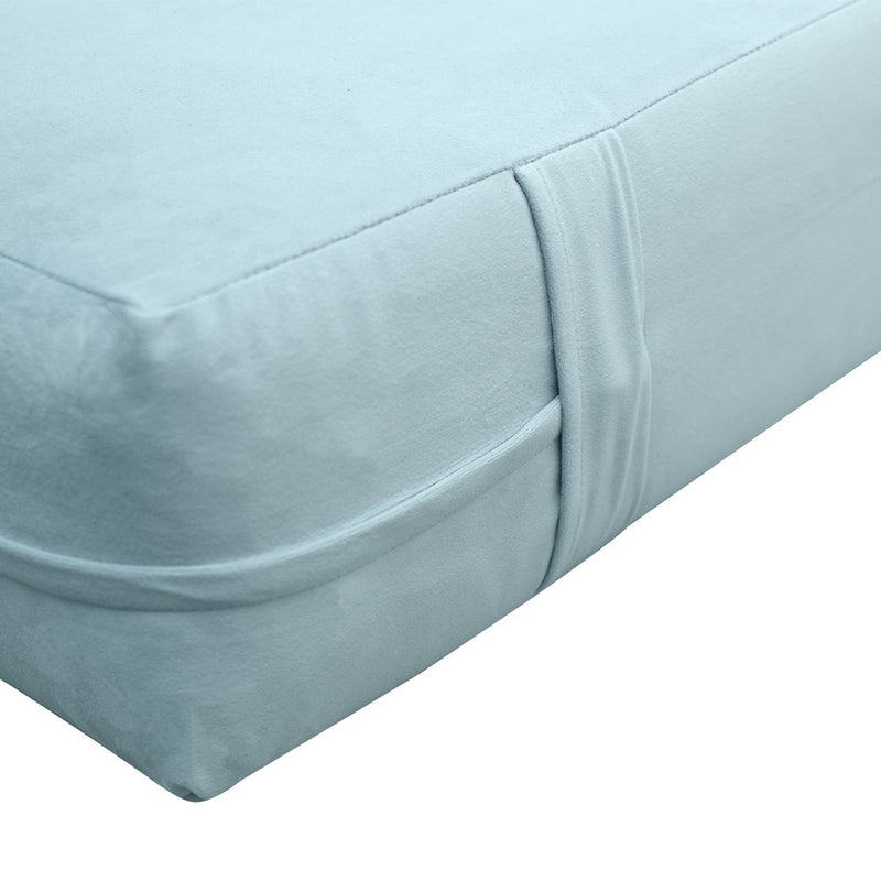 COVER ONLY Twin Knife Edge Velvet Indoor Daybed Mattress Sheet 75"x39"x8 - AD355