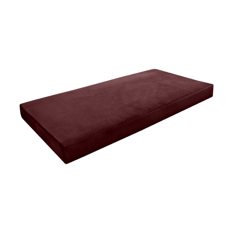 COVER ONLY Twin Knife Edge Velvet Indoor Daybed Mattress Sheet 75"x39"x8"- AD368