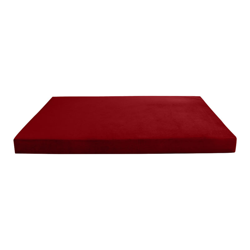 COVER ONLY Twin Knife Edge Velvet Indoor Daybed Mattress Sheet 75"x39"x8"- AD369