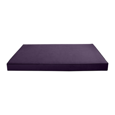 COVER ONLY Twin Contrast Pipe Velvet Indoor Daybed Mattress 75"x39"x8"-AD339