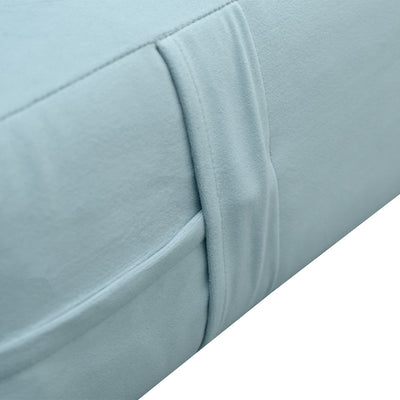 COVER ONLY Twin-XL Knife Edge Velvet Indoor Daybed Mattress Sheet 80"x39"x6"- AD355