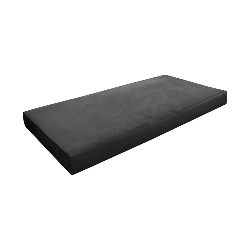 COVER ONLY Twin-XL Knife Edge Velvet Indoor Daybed Mattress Sheet 80"x39"x6"- AD350