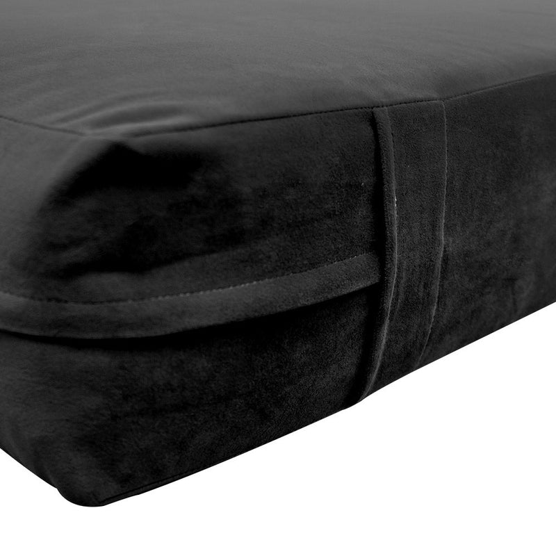 COVER ONLY Twin-XL Knife Edge Velvet Indoor Daybed Mattress Sheet 80"x39"x6"- AD350