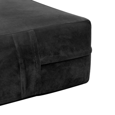 COVER ONLY Twin-XL Knife Edge Velvet Indoor Daybed Mattress Sheet 80"x39"x6"- AD350