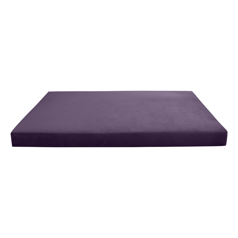 COVER ONLY Twin-XL Knife Edge Velvet Indoor Daybed Mattress 80"x39"x8"- AD339