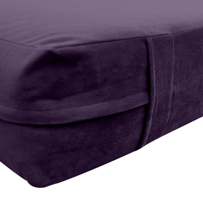 COVER ONLY Twin-XL Knife Edge Velvet Indoor Daybed Mattress 80"x39"x8"- AD339