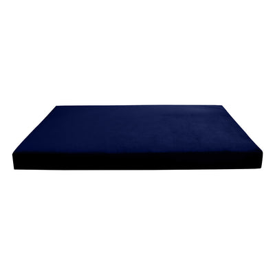 COVER ONLY Twin-XL Knife Edge Velvet Indoor Daybed Mattress 80"x39"x8"- AD373