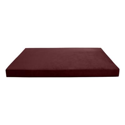 COVER ONLY Twin-XL Knife Edge Velvet Indoor Daybed Mattress 80"x39"x8"- AD368