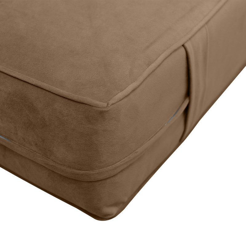 COVER ONLY Twin-XL Same Pipe Velvet Indoor Daybed Mattress 80"x39"x8"-AD308