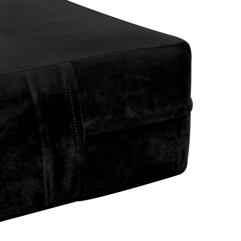 COVER ONLY Full Knife Edge Velvet Indoor Daybed Mattress Sheet 75"x54"x6"- AD374