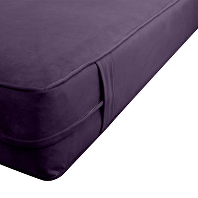 COVER ONLY Full Same Pipe Velvet Indoor Daybed Mattress Sheet 75"x54"x6"-AD339