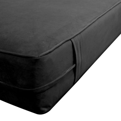 COVER ONLY Full Same Pipe Velvet Indoor Daybed Mattress Sheet 75"x54"x6"-AD350