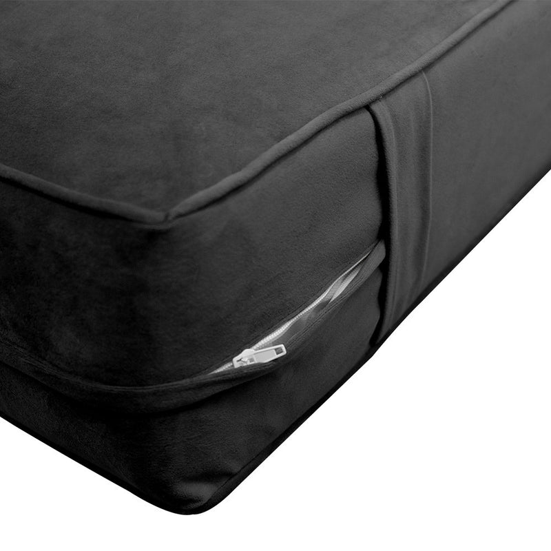 COVER ONLY Full Same Pipe Velvet Indoor Daybed Mattress Sheet 75"x54"x6"-AD350