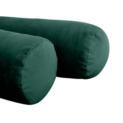 COVER ONLY Model V6 Twin-XL Velvet Knife Edge Indoor Daybed Bolster Pillow AD317