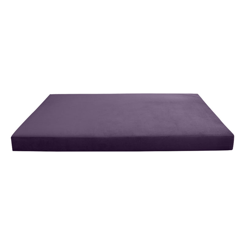 COVER ONLY Model V1 Twin Velvet Knife Edge Indoor Daybed Mattress Cushion AD339