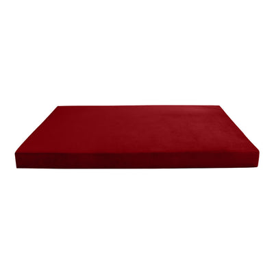 COVER ONLY Model V1 Twin Velvet Knife Edge Indoor Daybed Mattress Cushion AD369