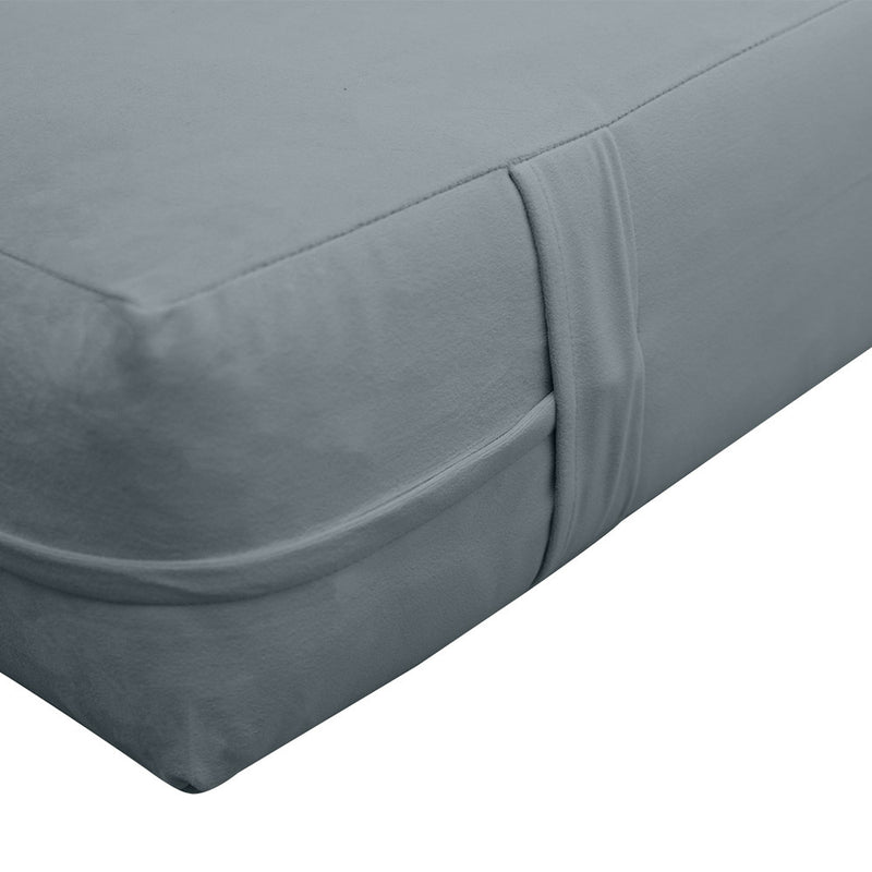 COVER ONLY Model V2 Twin Velvet Knife Edge Indoor Daybed Mattress Cushion AD347