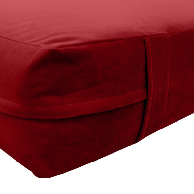 COVER ONLY Model V2 Twin Velvet Knife Edge Indoor Daybed Mattress Cushion AD369