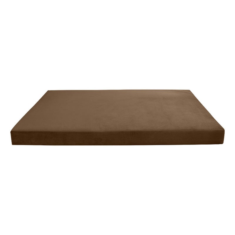 COVER ONLY Model V2 Twin-XL Velvet Knife Edge Indoor Daybed Mattress Cushion AD308