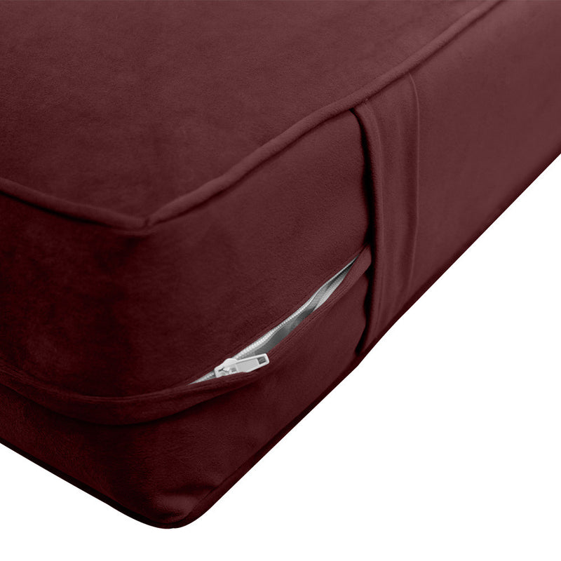 COVER ONLY Model V2 Twin-XL Velvet Same Pipe Indoor Daybed Mattress Cushion AD368