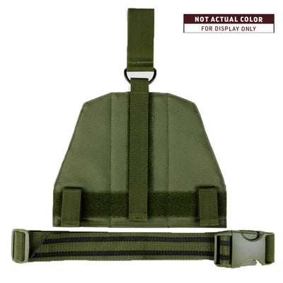 BLACK Drop Leg Panel MOLLE Webbing Platform Military Airsoft Combat