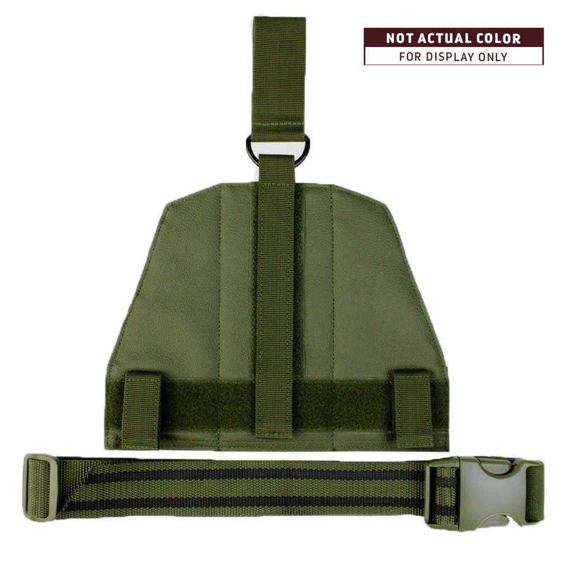 BLACK Drop Leg Panel MOLLE Webbing Platform Military Airsoft Combat