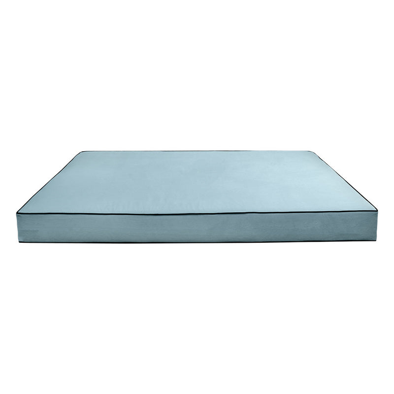 COVER ONLY Model V3 Twin Velvet Contrast Pipe Indoor Daybed Mattress AD355