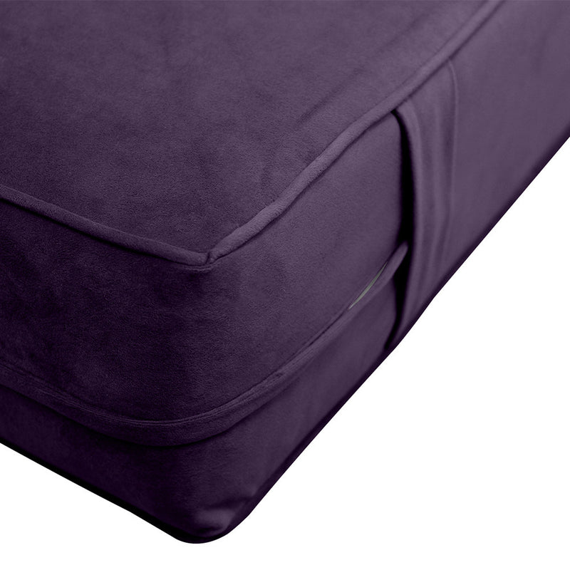 COVER ONLY Model V3 Twin Velvet Same Pipe Indoor Daybed Mattress Cushion AD339