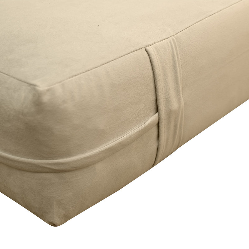 COVER ONLY Model V3 Twin-XL Velvet Knife Edge Indoor Daybed Mattress Cushion AD304