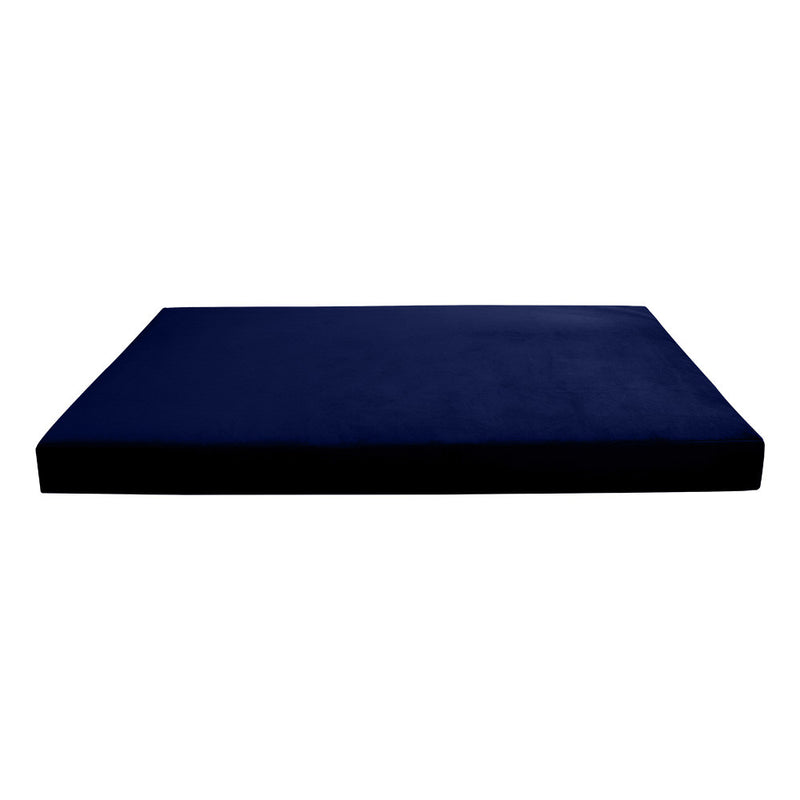 COVER ONLY Model V3 Twin-XL Velvet Knife Edge Indoor Daybed Mattress Cushion AD373