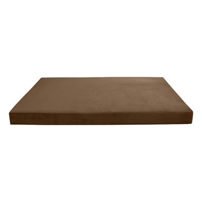 COVER ONLY Model V4 Twin Velvet Knife Edge Indoor Daybed Mattress Cushion AD308