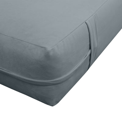 COVER ONLY Model V4 Twin Velvet Knife Edge Indoor Daybed Mattress Cushion AD347