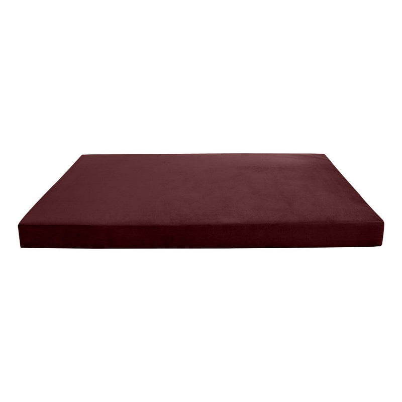 COVER ONLY Model V4 Twin Velvet Knife Edge Indoor Daybed Mattress Cushion AD368