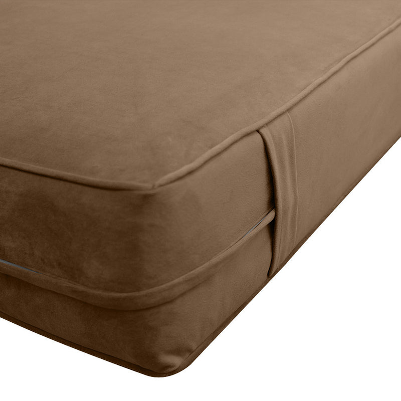 COVER ONLY Model V4 Twin Velvet Same Pipe Indoor Daybed Mattress Cushion AD308