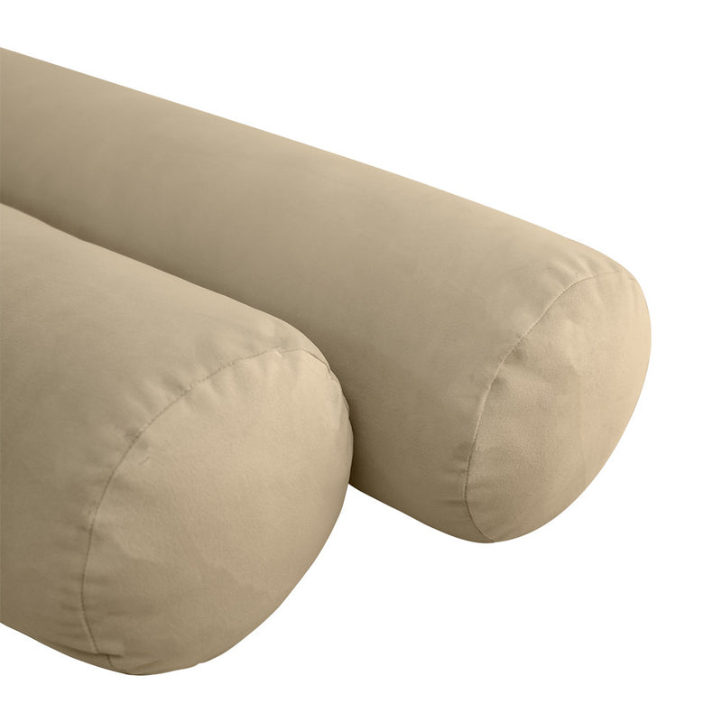 COVER ONLY Model V5 Twin Velvet Knife Edge Indoor Mattress Bolster Pillow AD304