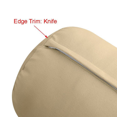 COVER ONLY Model V5 Twin Velvet Knife Edge Indoor Mattress Bolster Pillow AD304