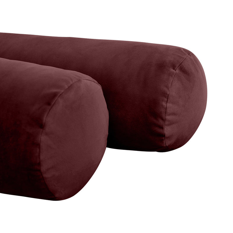 COVER ONLY Model V5 Twin Velvet Knife Edge Indoor Mattress Bolster Pillow AD368