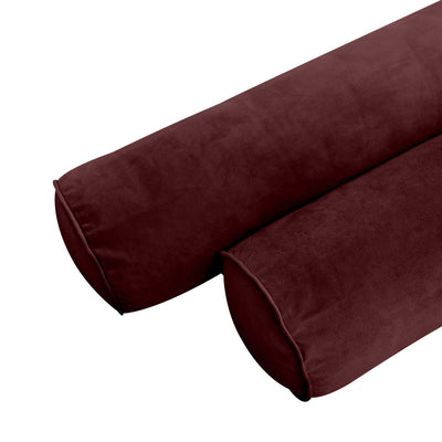 COVER ONLY Model V5 Twin Velvet Same Pipe Indoor Mattress Bolster Pillow AD368