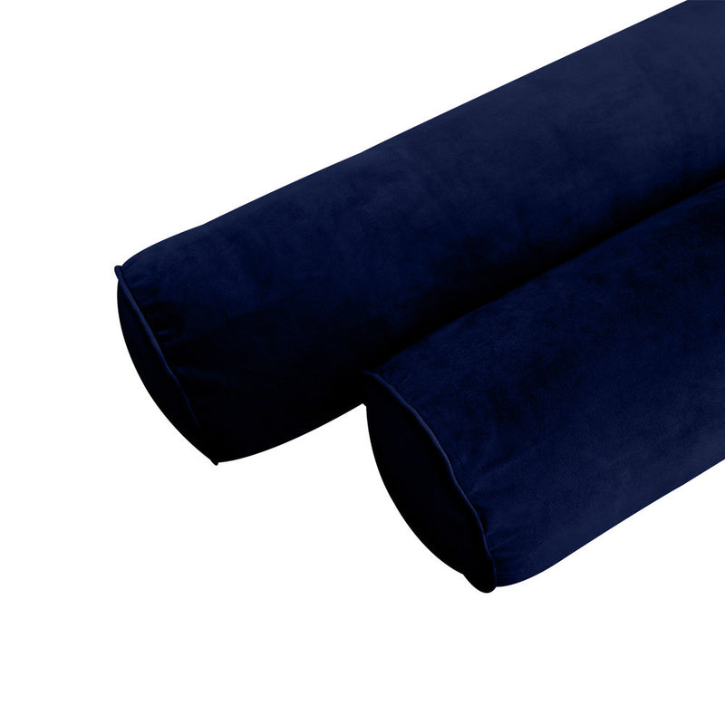 COVER ONLY Model V5 Twin Velvet Same Pipe Indoor Mattress Bolster Pillow AD373