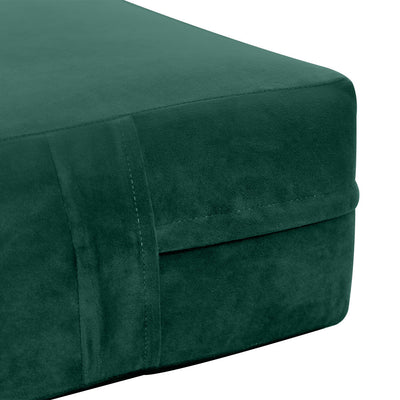 COVER ONLY Model V5 Twin-XL Velvet Knife Edge Indoor Mattress Bolster Pillow AD317