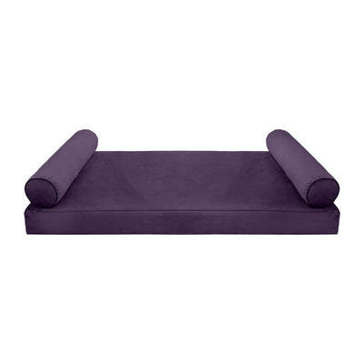 COVER ONLY Model V5 Twin-XL Velvet Same Pipe Indoor Mattress Bolster Pillow AD339