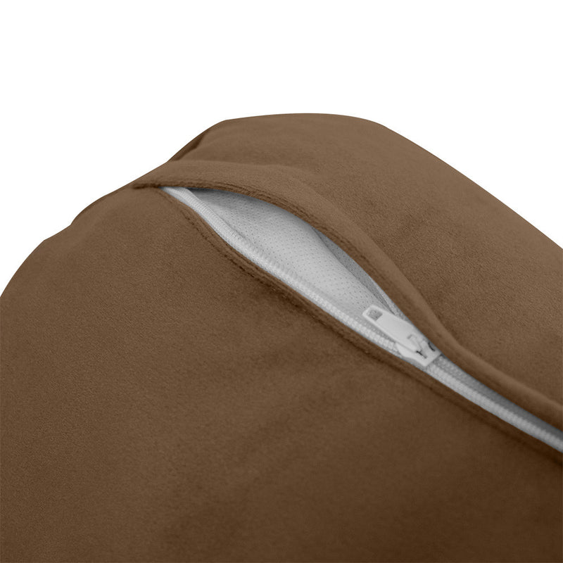 COVER ONLY Model V6 Twin Velvet Knife Edge Indoor Mattress Bolster Pillow AD308