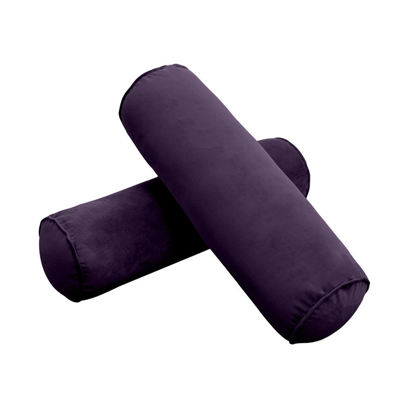 COVER ONLY Model V6 Twin Velvet Same Pipe Indoor Mattress Bolster Pillow AD339