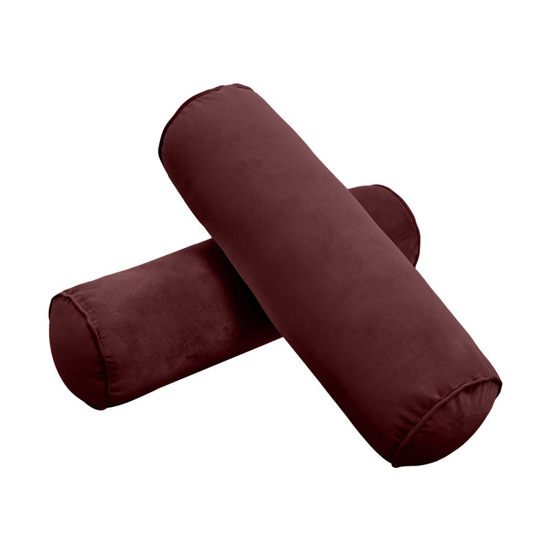 COVER ONLY Model V6 Twin Velvet Same Pipe Indoor Mattress Bolster Pillow AD368