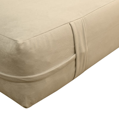 COVER ONLY Model V6 Twin-XL Velvet Knife Edge Indoor Mattress Pillow AD304