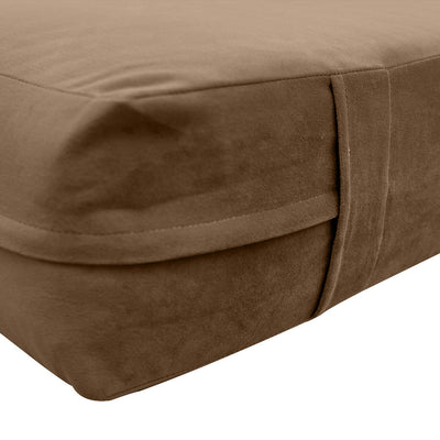 COVER ONLY Model V6 Twin-XL Velvet Knife Edge Indoor Mattress Pillow AD308